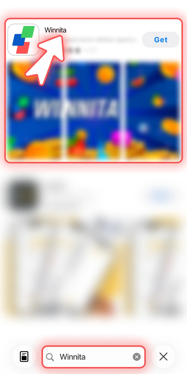 Accedi alla pagina dell'applicazione presente nello store Apple ufficiale Winnita.