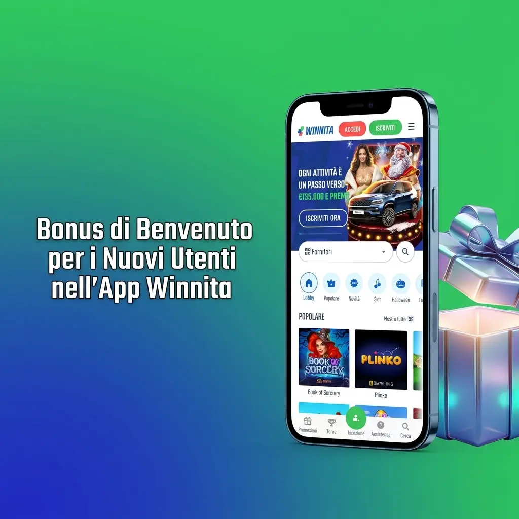 Bonus di benvenuto Winnita: 500€ sport o 3000€ casinò con 450 giri gratuiti per nuovi utenti