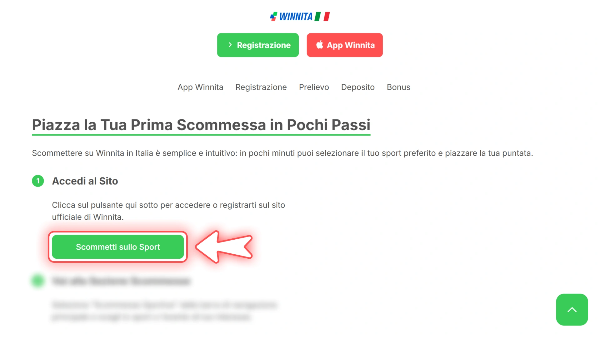 Effettua l'accesso iniziale al portale di scommesse ufficiale Winnita.