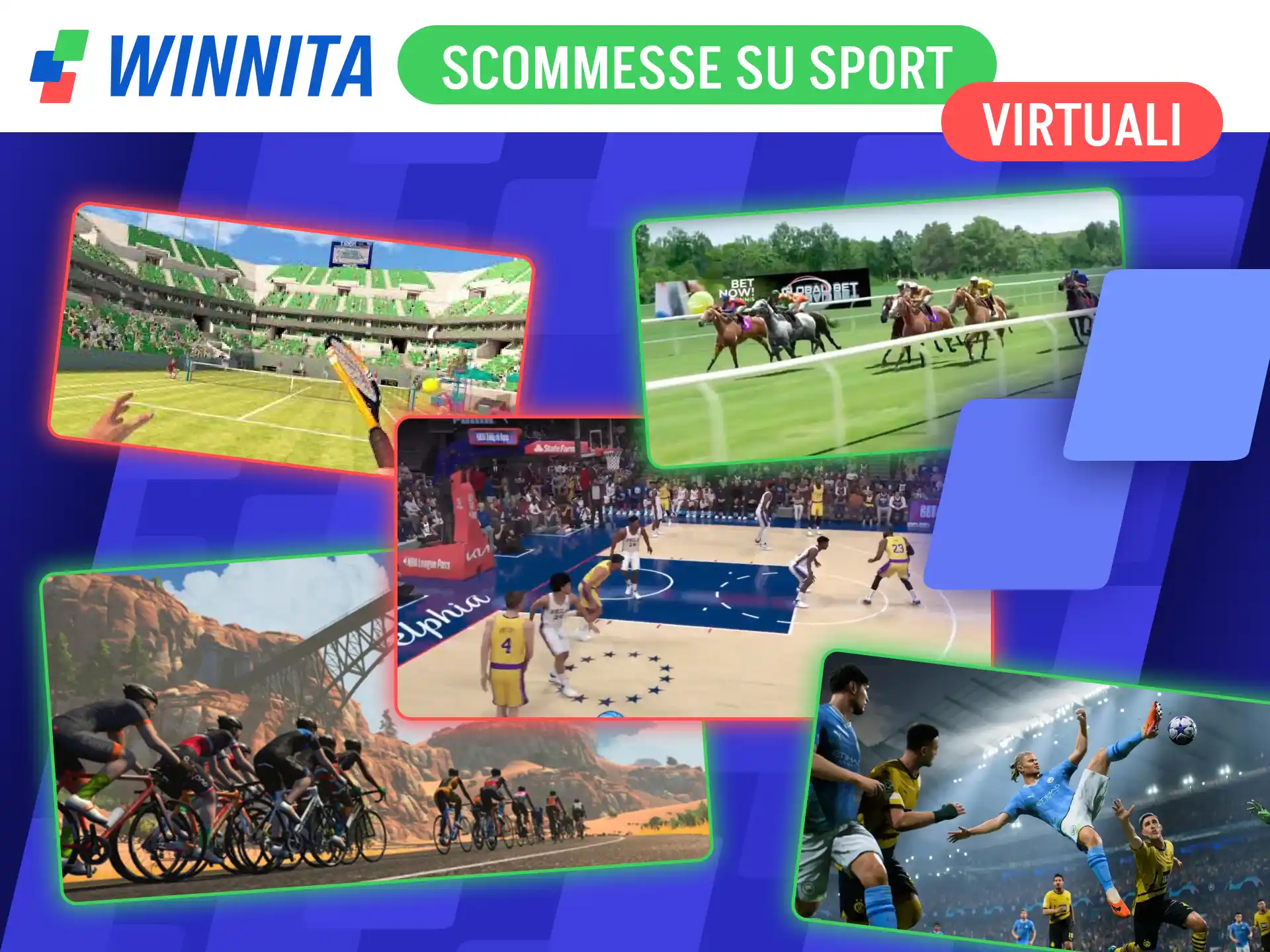 Scommetti sugli entusiasmanti sport virtuali del sito ufficiale Winnita.