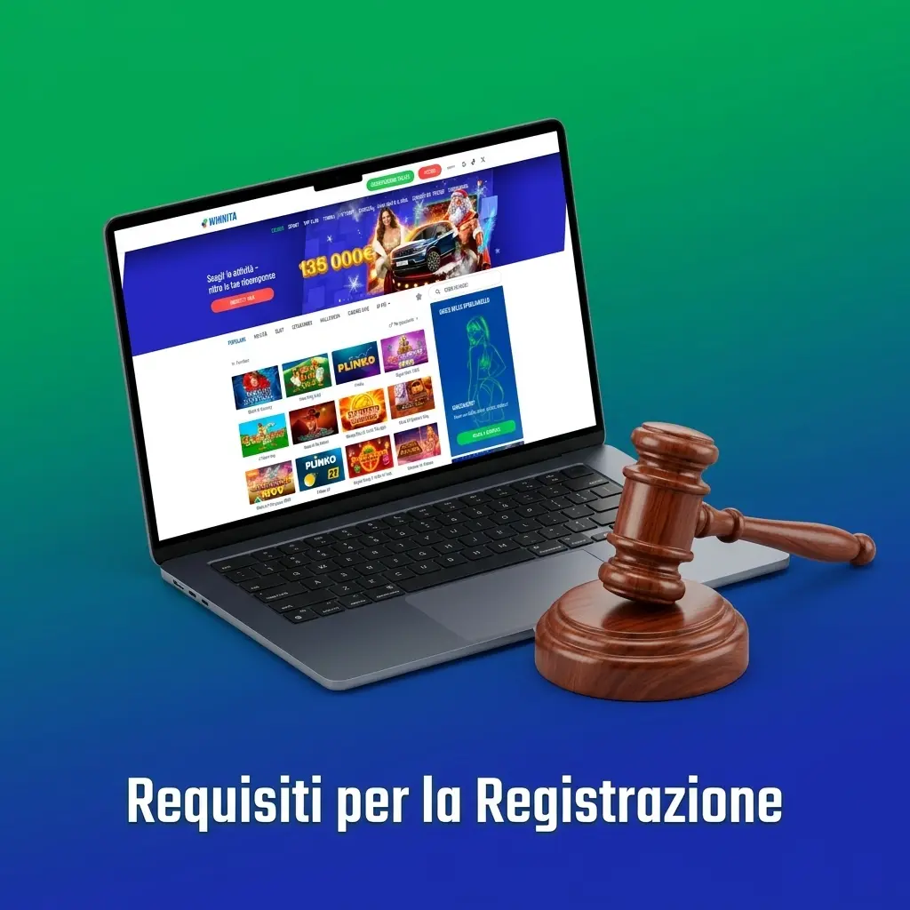 Requisiti registrazione Winnita: età minima 18 anni, residenza valida, un solo conto e documenti identità richiesti.