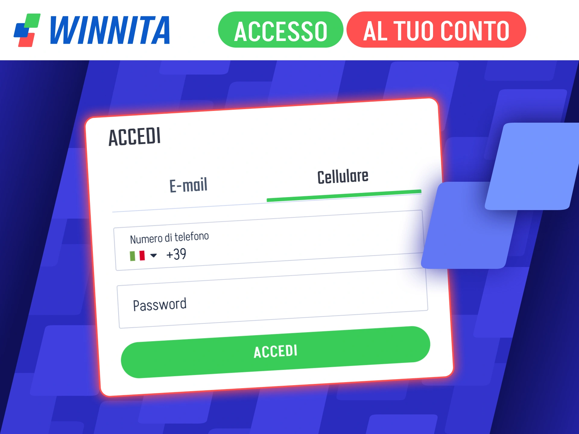 Effettua il login sicuro sulla pagina d'accesso ufficiale di Winnita.
