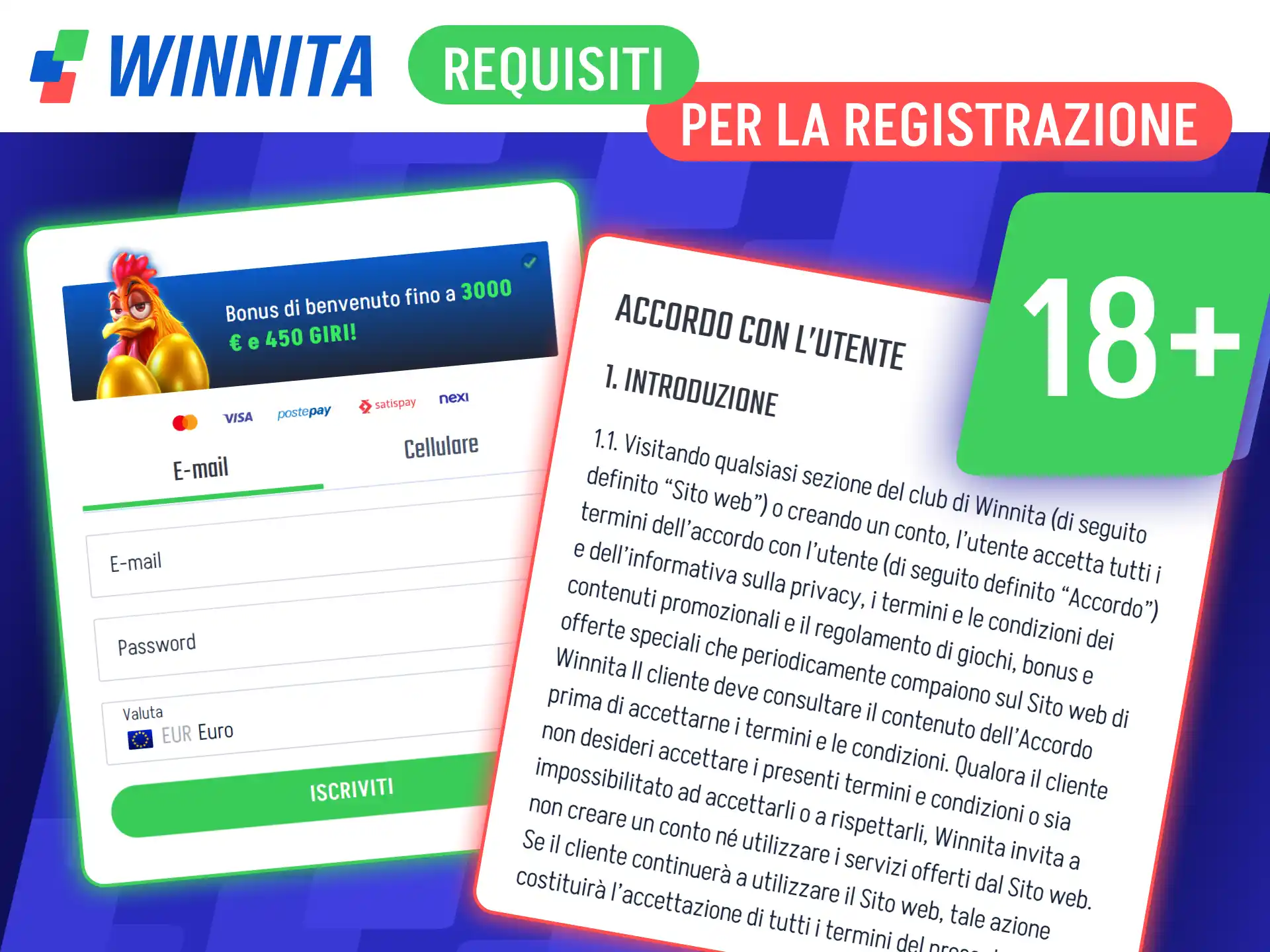 Scopri i requisiti per aprire un conto ufficiale su Winnita.